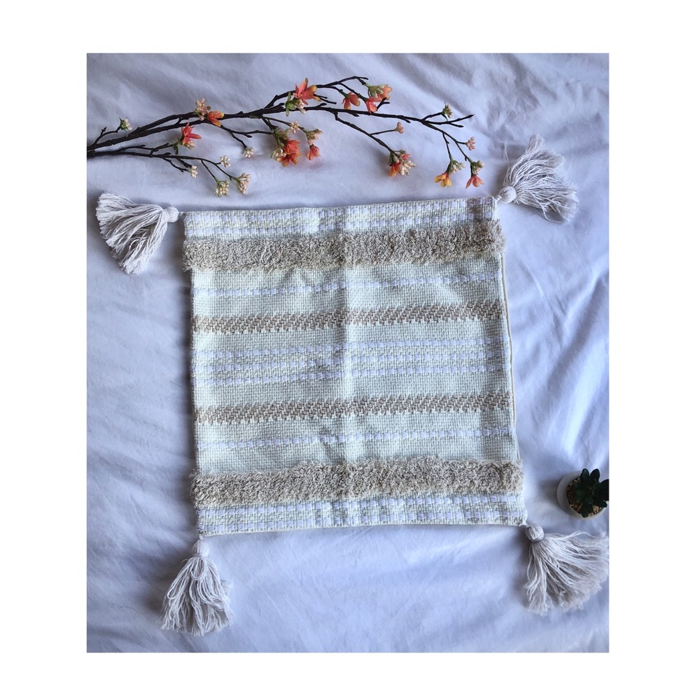 Boho Neutral Decorative Throw Pillow Cover